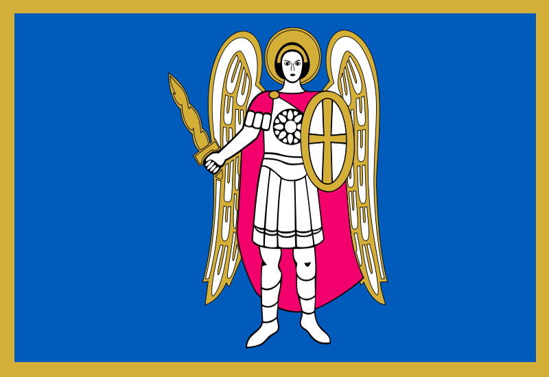 Флажок Киев&nbsp;на лобовое стекло автомобиля